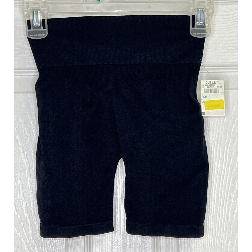 INTIMATE CO LLC Black Shorts Body Shaper Shapewear Size S/M Nylon Spandex